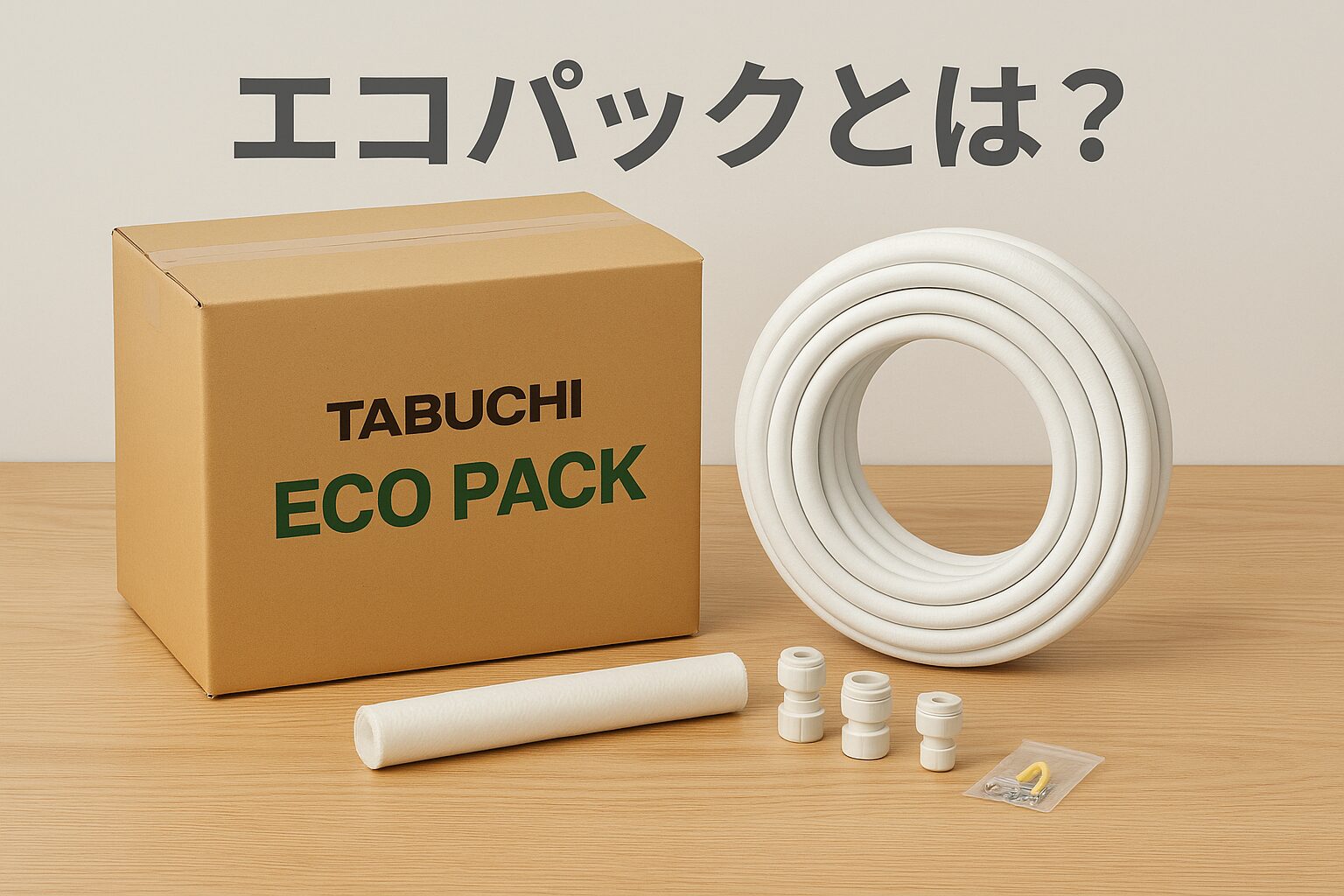 徹底解説】タブチ「エコパック」とは？エコキュート配管を効率化する 